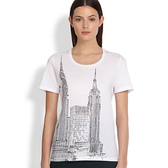 🛒 LAST CALL‼️ Authentic Burberry Prorsum New York Tee - Picture 1 of 3